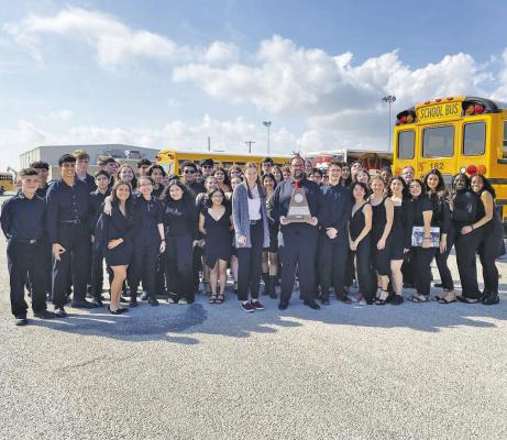 The Brazos High School Mighty Cougar Band earned a 1st Division Rating from all three judges on stage and in sightreading at the UIL Concert and Sightreading Contest at Palacios High School. This honor results in a Sweepstakes Award. CONTRIBUTED PHOTO