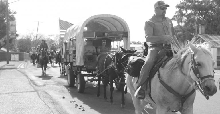 Nearly 60 North End Trail Riders made the trip south from Kenney to the Austin County Fairgrounds last Wednesday, Oct. 13. HANS LAMMEMAN