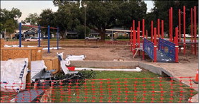 New playground equipment waits to be installed at Abe &amp; Irene Levin Park, July 7, in Sealy. After completing this project, workers will transition to installing new playground equipment at Mark A. Chapman B&amp;PW Park. SEALY NEWS | ALLISON DRINNON