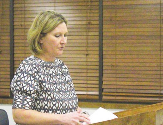 Sealy ISD CFO Lisa Svoboda presented the financial audit for fiscal year 2021 during the regular meeting of the Board of Trustees Dec. 1 at the Administration Building. COLE McNANNA