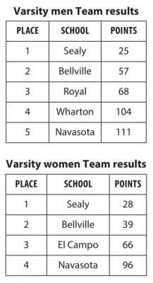 Team results