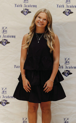 Faith Academy student Daniela Skardenni received the 2026 J.D. Sabrsula Scholarship. COURTESY PHOTO