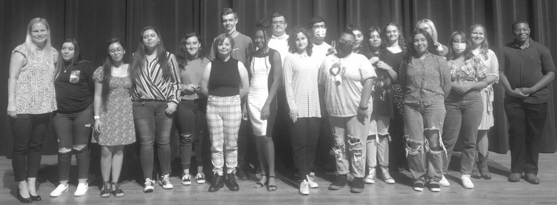 Sealy High School Interact Club officers and members for the 2021-22 school year were installed during a Sept. 22 ceremony in the Thomas E. Golson Auditorium. CONTRIBUTED PHOTOS