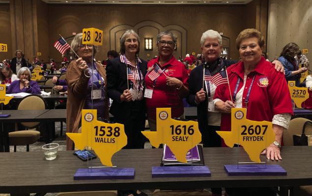 Pictured left to right is Cindy Johnson, Anna Apanel, Iris Orellana, Cindy Gassner, Doris Sodolak.