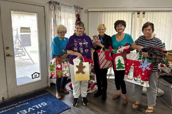 Joyce St.Clair, Frances Gilmore, Kay Joslin, Mary Hughlett and Laura Garza