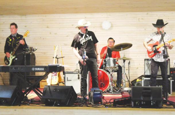 Gary P. Nunn performed with his band at the Liedertafel Hall in Sealy Saturday, Oct. 2, in a concert hosted by the Austin County Rotary Club. PHOTOS BY HANS LAMMEMAN
