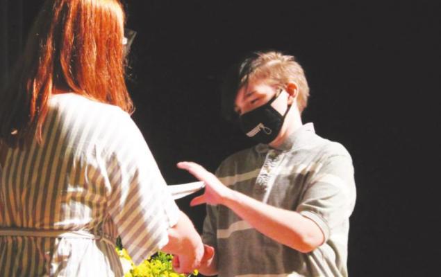 Recent Sealy High School graduate Faith Morgan was awarded the Jason Guilbeau Memorial Scholarship as this year’s outstanding German student. COLE McNANNA