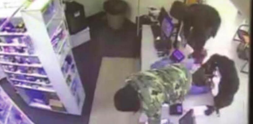 Surveillance images released by Bellville Police Department showed three suspects broke into Brookshire Brothers early Sunday morning. BELLVILLE POLICE DEPARTMENT