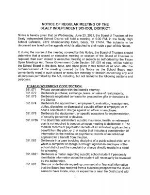 Regular Meeting Agenda (1 of 4)