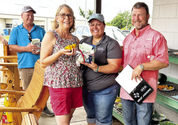 Sherry Kutch won first place Best in Show for her star acorn squash. COURTESY PHOTO