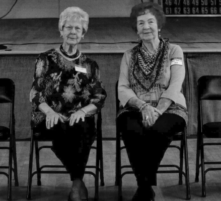 CLASS OF 1953 - Bettie Jean Cartwright Lilly &amp; Alline Gebhardt Peters