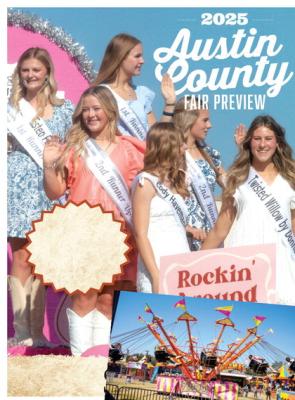 The 98th annual Austin County Fair is set to return to action this week with events scheduled Oct. 8-12. The fair will kick off with the hay show set for this Friday and the BBQ cookoff set for Saturday at the fairgrounds with the midway schedule to open the following week. Look inside for the Austin County Fair Preview insert for more information on this year’s fair. SEALY NEWS PHOTOS