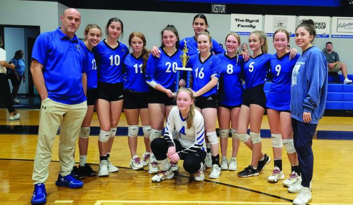 The Faith Academy Lady Knights came away with a second place finish at the Christian Academy Tournament. COURTESY PHOTO