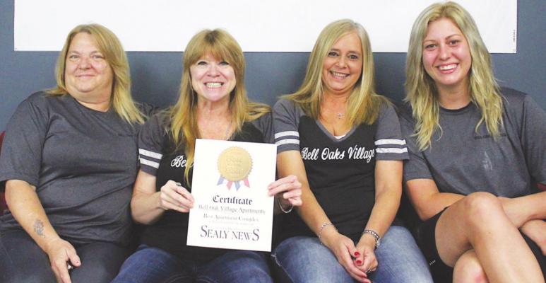 Bell Oak Village Apartments – Best Apartment Complex; Mickey Smith, Laura Smith, Lucy Ness and Rikki Burger