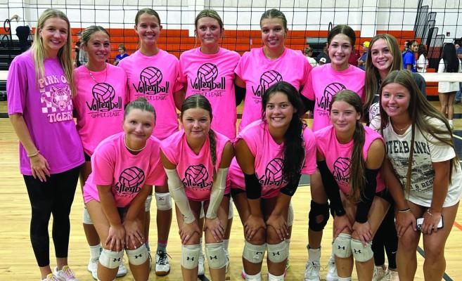 Front Row - Coach Breanna Brandes, Ryanne Meyer, Brooke Baber, Lauren Luther, Baylee Brandes, Meredith Rapsilver, Ansley Owen Second Row - Hailey Svoboda, Karly Kram, Avery Moreau, Kara Kram, Coach Blair Kram
