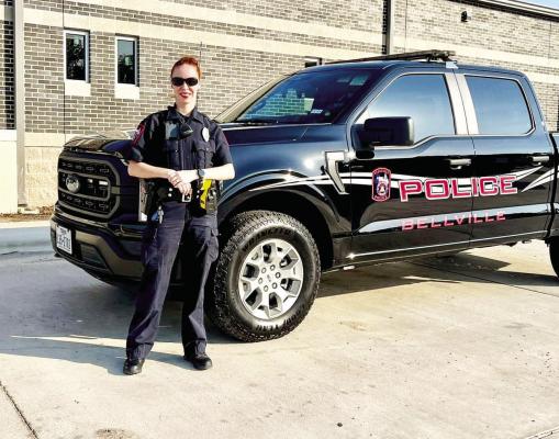 National Policewoman Day is celebrated on Sept. 12 and it recognizes the contributions of past and current law enforcement officers. In 1884 the agency recognized the first female deputy U.S. Marshal Phoebe Couzins. The Bellville Police Department is very proud of Officer Victoria Bell who has been with our agency for many years now. She is a true asset to our agency and the community in which she serves. COURTESY PHOTO