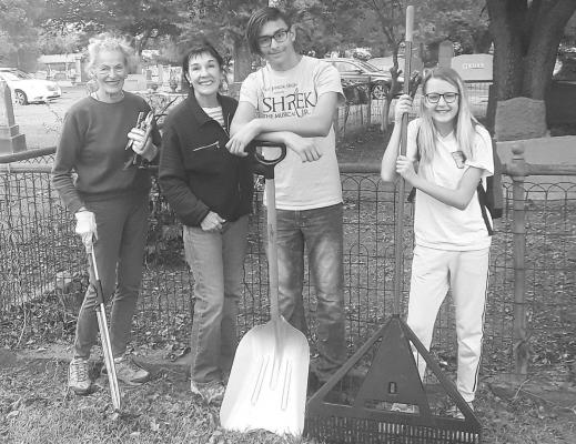 Volunteers at Sealy Cemetery Marker Cleaning. CONTRIBUTED PHOTOS