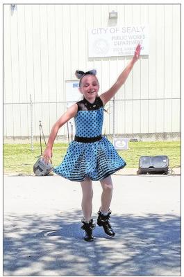 Kasey Picard was among the performers and presented a clogging routine as part of the entertainment lineup at the Sealy Area Historical Society’s Spring Fest April 9.