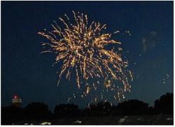 Fireworks light up sky for Fourth of July