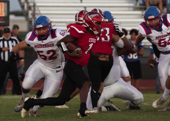 Jarvse Dickerson is expected to step into the quarterback role for the Brazos Cougars this Friday when they take on Yorktown at home. PHOTO BY JIMMY GALVAN