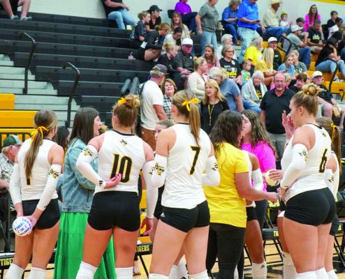 The Lady Tigers playoff run may have ended last week in the area round, but it doesn’t take a shine off another strong season of volleyball for the school. Sealy will have a strong core of players returning next year. PHOTO BY WILSON CHANEY