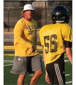 Sealy Head Football Coach Clint Finley collected his first victory as head coach of the Tigers last week. PHOTO BY JIMMY GALVAN