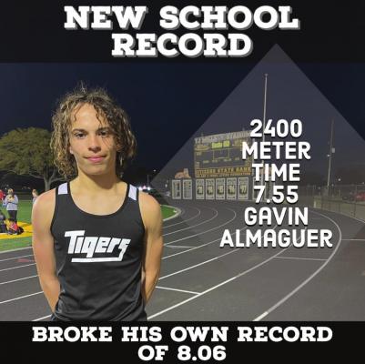 Almaguer breaks own record