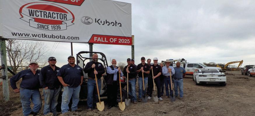 Groundbreaking for WCTractor’s new Kubota Location on I-10 East at Mlcak Road. They’re expecting to open in September or October.