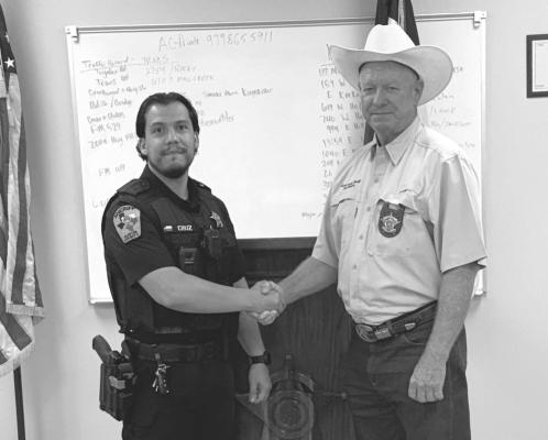 The Austin County Sheriff’s Office welcomed John Cruz as deputy. Cruz, who has been a deputy with the sheriff’s office in the past, has returned and coming from the Sealy Police Department, bringing seven years of experience to the agency.