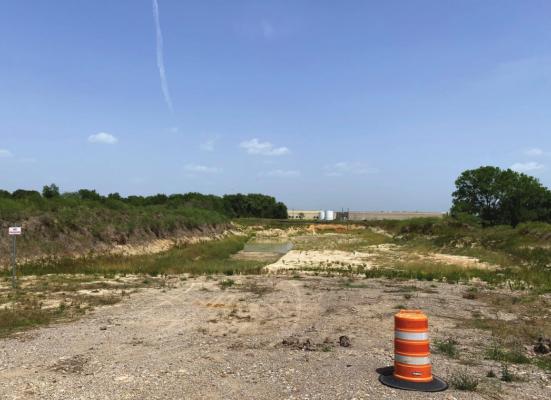 Current “before” pictures of the East Lake site, located on FM 1458 near the intersection of Avenue G Street. A walking trail, lighting, benches, and trees will begin being added in July. RAE DRADY
