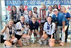 The Faith Academy volleyball team are as follows: left to right, back: Sophia Scholten, Jayla Jackson, Hayley Gillen, Ary Castillo, Chesney Johnston, Ella Polston, Coach Ashlyn Theus, Coach Chiqui Fey. Left to right, front row: Skyler Pyka, Jaelyn Perkins, Laynie Spitzer, Alyza Marcotte, Head Coach Neil Hammack. CONTRIBUTED PHOTOS