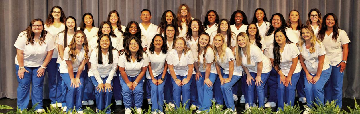 Thirty-two students in the Blinn College District’s traditional Vocational Nursing Program received pins during a ceremony held Thursday on the Brenham Campus. CONTRIBUTED PHOTOS