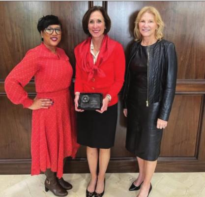 CONTRIBUTED PHOTO Senator Lois Kolkhorst was recently honored by the Texas Public Employees Association for her work during the 87th Legislative Session.