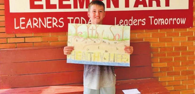 Wyatt Tiemann, First Place Poster, third and fourth grade category from West End Elementary School. CONTRIBUTED PHOTOS