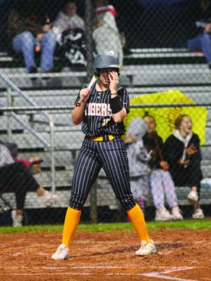 Jaylyn Packebush hit a homerun and a double in game one against Robinson. SEALY NEWS | EVAN HALE