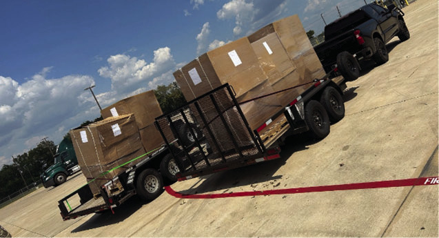 On Thursday, Oct. 3, during the course of the investigation, the WNTF working jointly with the Houston Police Department Narcotics Division interdicted approximately 6,500 pounds of illegal THC products at a shipping facility in Waller. Some of the seized illegal THC packages were portrayed to look like candy or snacks.