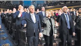 Michael McCaul takes the oath of office at the House of Representatives meeting. CONTRIBUTED PHOTO