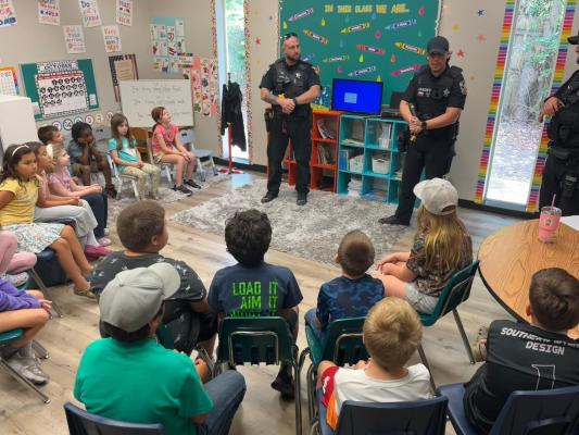 On Oct. 22, Deputies Cano, Cruz, and Drake attended Career Day at Cornerstone Christian Academy. They spoke about being peace officers and emphasized the importance of honesty, respect, and integrity. COURTESY PHOTO