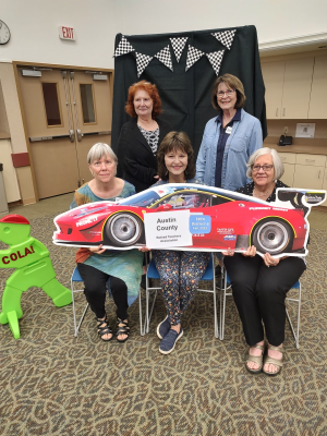Members of the Austin County Retired Teachers Association recently attended the Texas Retired Teachers Association District 6 Fall Convention on Oct. 4 at the Region 6 Service Center in Huntsville. Back row, left to right are Barbara Havemann, Past President, Kathleen Lackey, treasurer. Front row, left to right are Janet Allphin, 2nd Vice president, Peggy Short, Secretary, Beverly Husky, 1st Vice president. COURTESY PHOTO