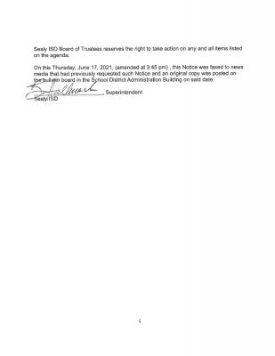 Regular Meeting Agenda (4 of 4)