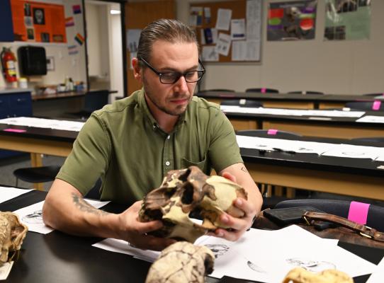 Daniel McCoy volunteers on an archaeology project at Washington-on-the-Brazos State Historic Site that he was connected to through his U.S. History instructor, Tommi Ivey. He supports a team working to establish the location, context, and styling of the township that existed on the site when the original Texas Declaration of Independence was signed in 1836. 