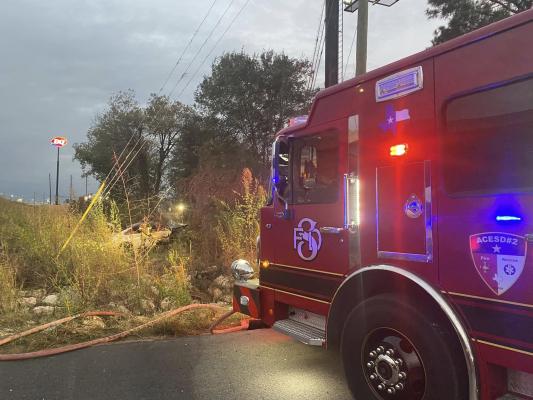 ACESD responds to car fire Sunday morning