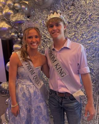 Congratulations to the Prom Queen Izzy Walker, and King Cash Eckermann. What a night of fun, dancing, and disco at the Disco Ball Promat Faith Academy of Bellville.
