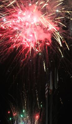 In celebration of the Independence Day holiday, Christian City Fellowship hosted Texas Pyroworks for a Family, Faith and Fireworks event at the church in Sealy Sunday evening, July 4. COLE McNANNA