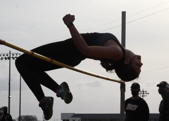Ally Dickens high jump