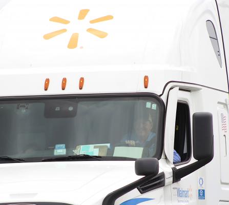 Billy Murphy arrived at the Sealy Walmart Distribution Center Wednesday afternoon blaring his horn after he had surpassed 3 million miles driven without a preventable accident. COLE McNANNA