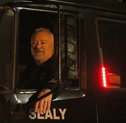 Sealy Police Chief Jay Reeves rides through last year’s Fantasy of Lights Parade Dec. 5, 2020.