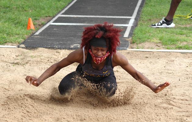 Taniah Coleman in the pit
