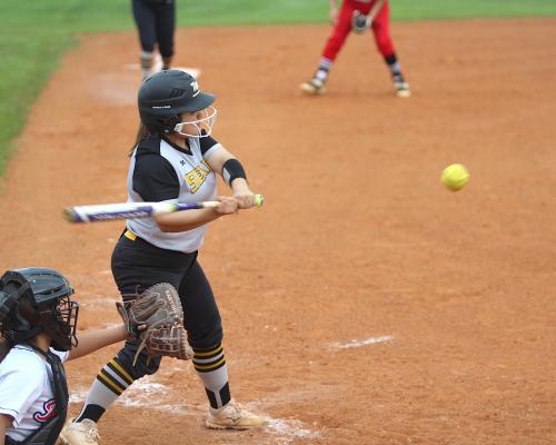 Melanie Nieto delivered an opposite-field, bases-clearing hit in the third inning that helped Sealy earn a run-rule win over Royal Monday on the road. COLE McNANNA