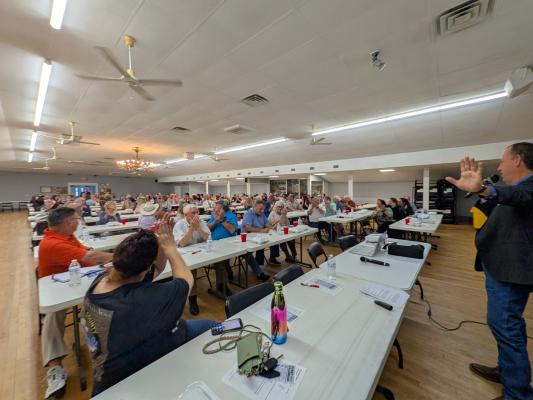 The chamber had more than 135 in attendance at our April Lunch &amp; Learn with the Austin County Chambers. The Lunch &amp; Learn featured Austin County Judge Tim Lapham speaking on the State of the County.
